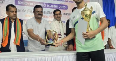 एनटीपीसी प्रायोजित खिलाड़ी हर्षित ठाकुर ने जीता तीसरा सीनियर स्टेट बैडमिंटन खिताब